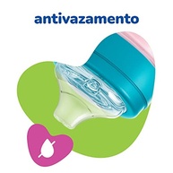 Lillo Copo Evolution Bebedor com Válvula de Ar - 240ml Azul/Laranja - imagem 4