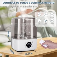 Umidificador de Ar 5L com Controle Remoto - 110-240V, Difusor de Óleos Essenciais Silencioso - imagem 3