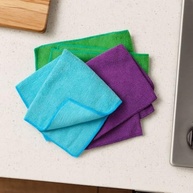 Kit 5 Panos de Limpeza em Microfibra 25x25cm - Alta Absorção e Versatilidade - imagem 5