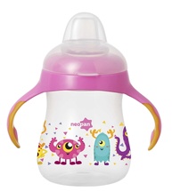 Caneca Neopan Bicolor 270ml Rosa - Segura, Elegante e Confortável para Bebês - imagem 1
