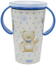 Copo Magic com Alça 280 ml Urso Azul - Plasútil | Seguro, Livre de BPA, Ideal para Bebês - imagem 2