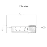 Torre de Tomadas Renna 3 Tomadas Branco: Elegância e Praticidade para Seu Espaço - imagem 3