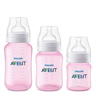 Kit Avent Classic+ 3 Mamadeiras Rosa 125ml, 260ml e 330ml - Sistema Anticólicas Proveniente - imagem 2