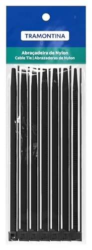 Abraçadeira Nylon Tramontina Preta 295x4,6mm - Kit 30 Peças: Organização e Segurança Profissional - imagem 2