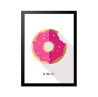 Quadro Poster Simpsons Donut Minimalista 33x23cm - Decore com Estilo Fã - imagem 2