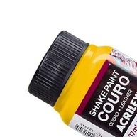 Tinta Couro 37ml Shake Paint - Acrilex Amarelo Ouro 505 | Pintura Profissional para Couro - imagem 3