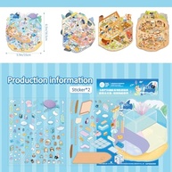 Adesivos 3D DIY Cenários Mágicos - Espaço, Caverna, Fazenda, Subaquático | Presente Criativo para Meninas - imagem 5