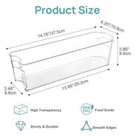 Kit de Armazenamento para Leite Materno Vtopmart - 4 Caixas Transparentes com Alça para Geladeira e Freezer - imagem 3