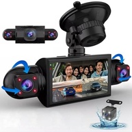 XRC TECH Câmera Veicular 4 Lentes 360°: DVR Completo com Visão Noturna Infravermelha e Gravação Simultânea 1080p - imagem 2