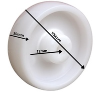 Roda de Nylon Puro 4" Colson: Resistência e Durabilidade para Cargas Pesadas (170Kg) - imagem 2