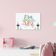 Placas Decorativas Aqui Dorme Uma Princesa 20x30cm - Kit com 4 Unidades para Decoração Infantil - imagem 5
