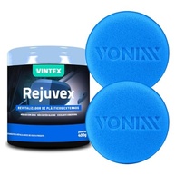 Kit Essencial: Rejuvex 400g Vintex para Renovar Plásticos + 2 Aplicadores de Espuma Vonixx - imagem 2