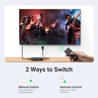 UGREEN Switch HDMI 3 em 1: 4K HDR, Controle Remoto e Compatibilidade Universal - imagem 4