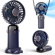 Koonie Ventilador Portátil Recarregável com Display Digital | 5 Velocidades, 90° Ajustável, Ideal para Ambientes Internos e Externos - imagem 1