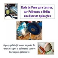 Pedra Azul Em Pasta P/Polimento (500gr) Roda Tanque Cromado - imagem 5