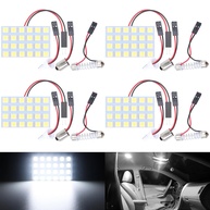 Ilumine Seu Carro com o Painel LED 5050 24SMD: Luz Branca Pura e Instalação Fácil (Kit 4 Peças) - imagem 1