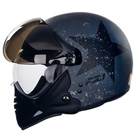 Capacete Aberto Moto Peels F-21 Old Tank Preto Chumbo Fosco/Preto 56 - Estilo e Segurança - imagem 2