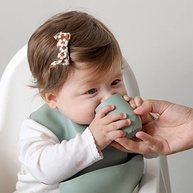Copo de Silicone SAMiGO para Bebês 6-12 Meses – Copos Abertos Pequenos para Alimentação Autônoma (BLW) – Conjunto com 2 Unidades - imagem 3