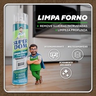 Domline Limpa Forno Super Dom - 6 Unidades de 250ml/150g - Potente Desengordurante para Fornos e Churrasqueiras - imagem 5