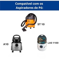 Kit 6 Sacos Aspirador de Pó Descartável Compatível com Electrolux A9 A10 A10T A10 SMART A13 Black+Decker LAS1100 WAP ST10 - imagem 3