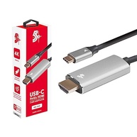 Cabo Adaptador USB-C para HDMI 4K 60Hz - 1.8m: Conecte e Amplie Sua Experiência Visual! - imagem 2