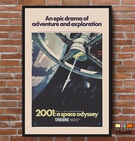 Quadro Decorativo Filme 2001: Uma Odisséia no Espaço - Moldura 60x90cm para Sala, Escritório ou Quarto - imagem 5