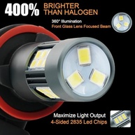Lâmpadas LED H11 H8 H16: Ilumine seu Caminho com 300% Mais Brilho (6500K Branco Frio) - Kit com 2 - imagem 4