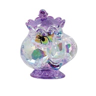 Enesco FACETS Disney Sra. Potts - Estatueta A Bela e a Fera 7 cm em Acrílico Facetado Roxo - imagem 1