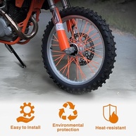 Capas Protetoras para Raios de Bicicleta e Moto - 72 Peças Universais Vermelhas - imagem 4