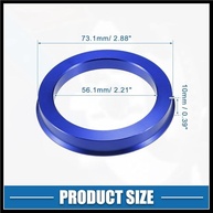 Anéis Centralizadores de Cubo Azul 73.1mm para 56.1mm - Elimine Vibrações e Melhore a Estabilidade - imagem 5
