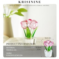 Estatueta Rosa de Cristal 8x5cm - Presente Romântico e Decorativo Premium - imagem 4