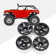 Rodas de Metal Premium para SCX24 90081 Crawler - Upgrade Preto Durável - imagem 5