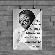 Pôster Maya Angelou 'A necessidade de mudança' - Arte Motivacional 30,5x45,7cm - imagem 5