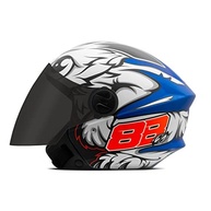 Capacete Aberto Pro Tork New Liberty 3 GP 88 Fosco Azul - Segurança e Estilo para Sua Pilotagem (Tam. 58, Visor Fumê) - imagem 2