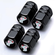Kit 4 Tampas Válvula Pneu Elefante Alumínio - Acessórios Carro Fofos e Duráveis - imagem 2