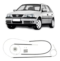 Kit Reparo Cabo Aço Vidro Elétrico Gol G3/G4 Dianteiro - Restaure a Funcionalidade! - imagem 1