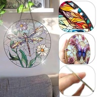 Acrílico Colorido com Design de Vitral - Apanhador de Sol e Decoração de Parede para Jardim e Ambientes Internos - imagem 5