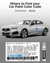 Tinta de Retoque Metálica Prata Solar NH-932M - Compatível Acura Exact Match 2 em 1 com Microaplicadores - imagem 4