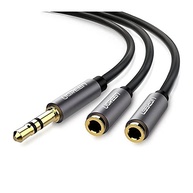 Cabo Adaptador Ugreen AV123: Áudio 3.5mm Macho para 2 Fêmeas (20cm) - Conexão Ampliada! - imagem 5