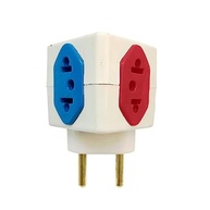 KIT 3 Adaptadores Benjamin Cubo 3D: 4 Tomadas (3x10A + 1x20A) Padrão Novo - imagem 4