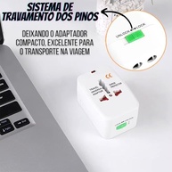Kit 2 Adaptadores de Tomada Universal Bivolt - Viagem e Uso Doméstico Sem Limites - imagem 5