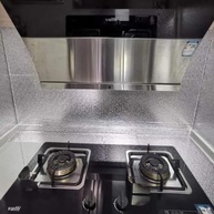 Papel de Parede Metálico Impermeável 40cm x 2m - Adesivo Resistente ao Calor para Cozinha, Armários e Prateleiras - imagem 3
