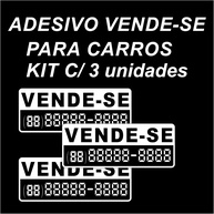 3x Adesivos "Vende-se" para Carro - Destaque seu Veículo e Venda Mais Rápido! - imagem 1