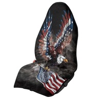 Capa de Assento Yewattles Impermeável com Águia Americana - Proteção Universal para Carro, SUV e Van - imagem 2