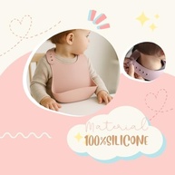 Babador Infantil de Silicone Ajustável - Coletor de Migalhas - imagem 5