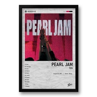 Quadro Álbum Spotify Ten - Pearl Jam 40x60cm | Moldura Ecológica em Madeira de Pinus com Acabamento Preto Fosco - imagem 1