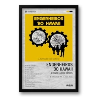 Quadro Álbum A Revolta dos Dândis - Engenheiros do Hawaii | Impressão Premium 40x60cm com Moldura Ecológica - imagem 2