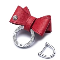Feminino Chaveiro De Cristal Para Carro, Com Alça Laço E Pingente Bolsa (Vermelho) - imagem 2