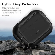 Capa Case M4gSafe para AirPods Pro/Pro 2 Preta: Proteção Híbrida e Alça de Transporte - imagem 4