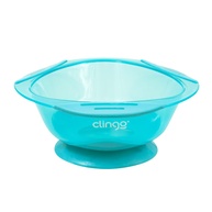 Prato com Ventosa Azul Clingo - Segurança e Diversão na Alimentação Infantil - imagem 1